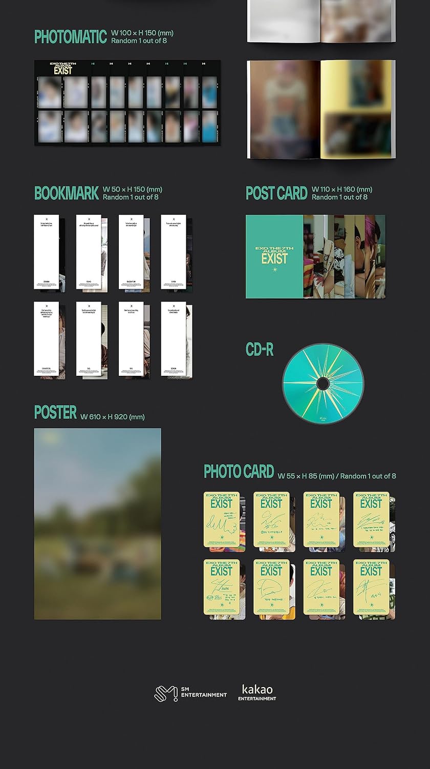 EXO EXIST 7th Album Contents+POB+Photocard+Tracking Sealed PhotoBook C Version - Image 5