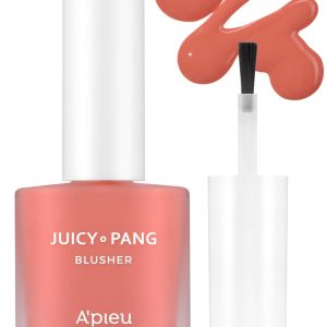 A'PIEU Juicy-Pang Water Blusher [CR01] – Fruity Liquid Blush for Cheeks, Buildable & Blendable Color, Hydrating Dewy Finish with Fruit Extract Blend & Rose Flower Water, 0.31 fl oz