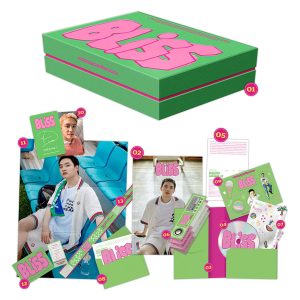 EXO D.O. - The 1st Full Album BLISS ALONG Ver. Outbox + Photobook + Paper Sleeve R + Lyric card + Tattoo Sticker + Folded Poster + 2 Extra Photocards