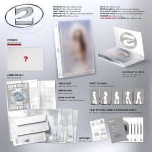 G I-DLE 2 TWO 2nd Album Contents+Photocard+Tracking Sealed GIDLE GI-DLE Standard Version.1
