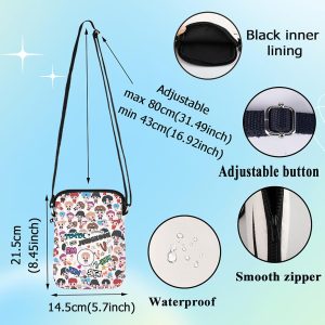 G2TUP Bangtan Crossbody Bag Singer Characters Fans Gift Korean Army Merbers Shoulder Bag Korean Group Merch (Jungk CB)