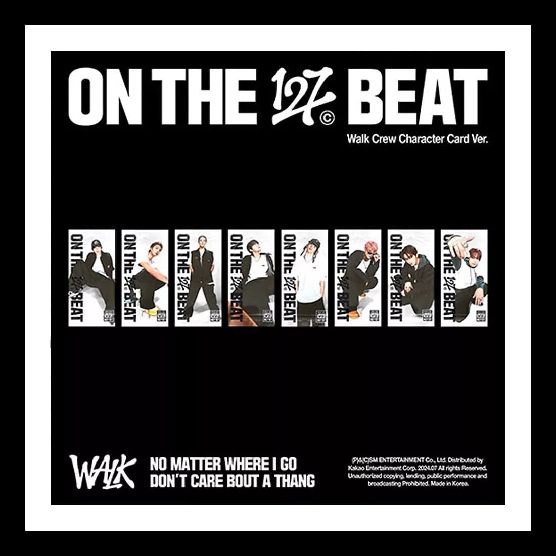 NCT 127 WALK The 6th Album (Walk Crew Character Card - 8 Ver Set. + Gift) K-POP SEALED