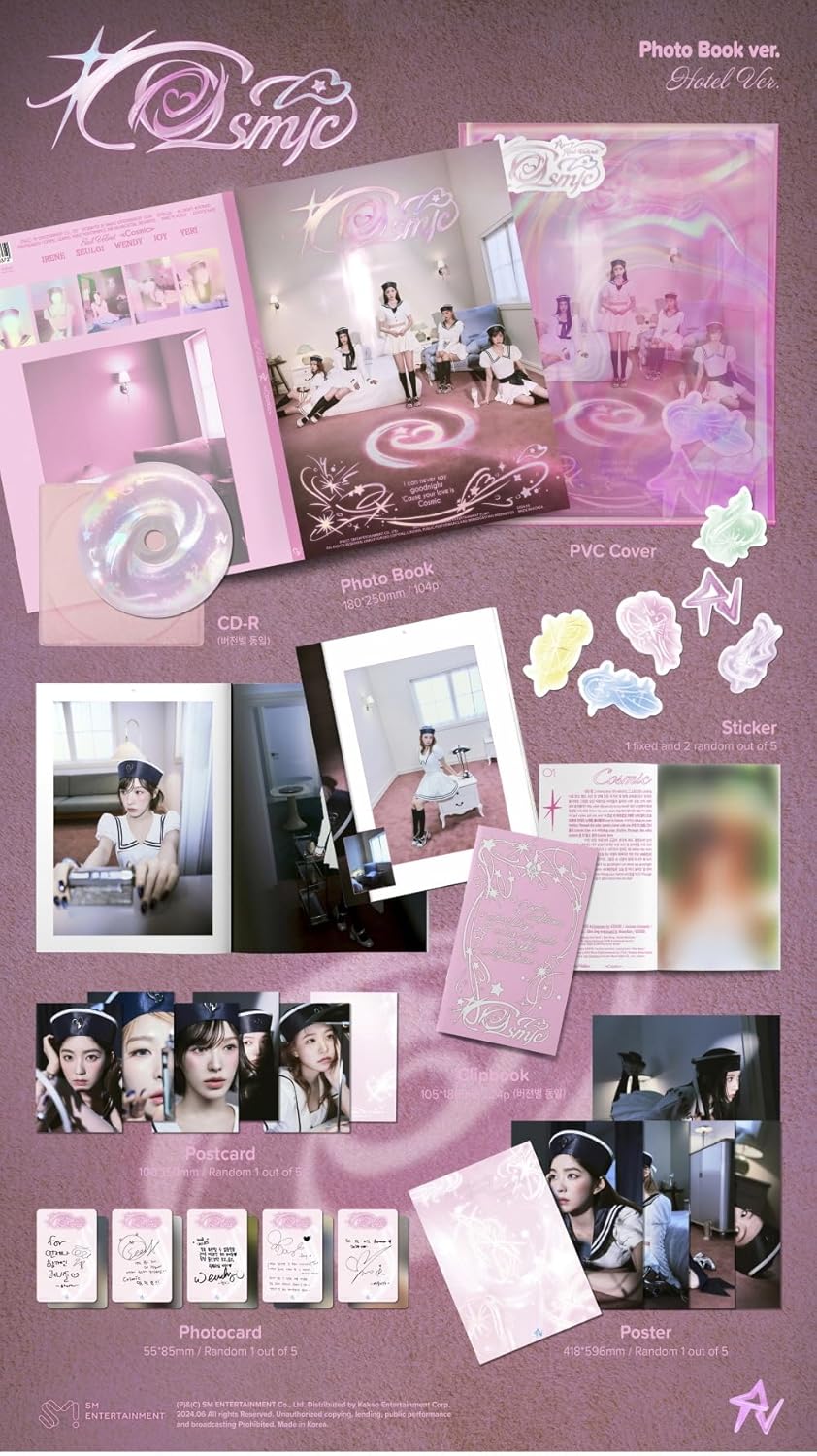 RED VELVET - 7th Mini Album Cosmic Photobook version Hotel ver. - Image 2