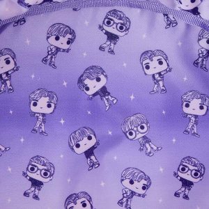 Loungefly BTS Logo Iridescent Purple Mini Backpack