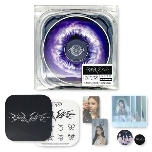 AESPA 1ST MINI ALBUM - SAVAGE P.O.S Ver. Case R + Cover + Booklet + Sticker + AR Clip Card + AR Photo Card