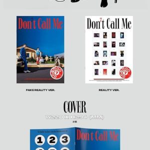 Shinee Don't Call Me 7th Album Photobook Version Reality Cover CD+1p Folding Poster On Pack+88p PhotoBook+Lyrics Paper+1p Post+PhoneCard or Film+1p Card+Message PhotoCard SET+Tracking