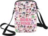 WZMPA Koreanp Pink Team Crossbody Bag Singer Fans Inspired Gifts Tour Concert Shoulder Bag Singer Merchandise