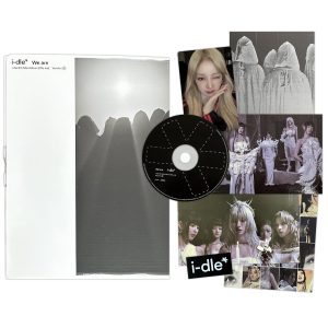i-dle - 8th Mini Album We are G Ver. Out Package + Lyrics Paper + Photo Poster + Postcard + Sticker + Photocard + Photobook R + 2 Pin Button Badges + 4 Extra Phorocards